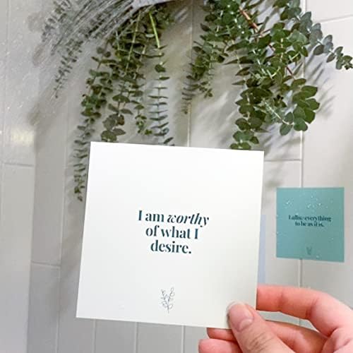 Affirmation Cards for Shower Waterproof Self Care Positive