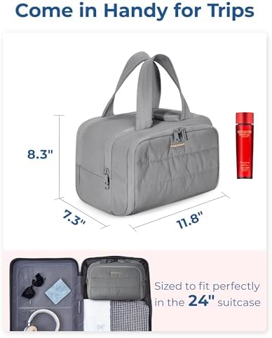BAGSMART Travel Toiletry Bag Organizer with Handle