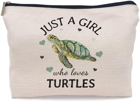Lacosu Just A Girl Who Loves Turtles Makeup Bag