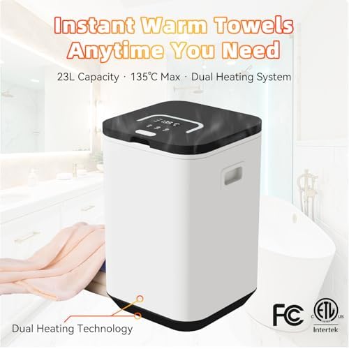 LANDNOR Bathroom Towel Warmer with Aromatherapy Box