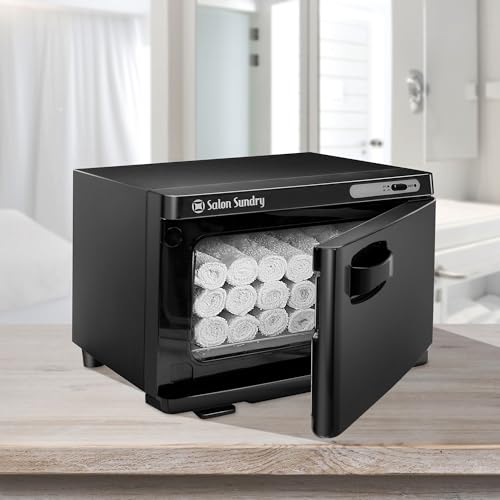 Salon Sundry Hot Towel Warmer Cabinet - Black