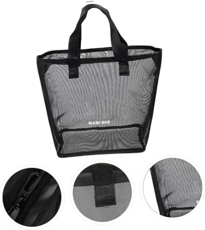 ULTECHNOVO Nylon Mesh Shower Tote Bag Portable Hanging Toiletry Organizer
