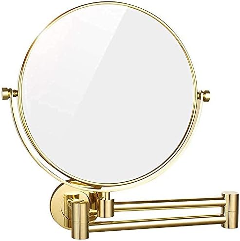 LCARY Wall Mirror with 10X Magnification Gold 1