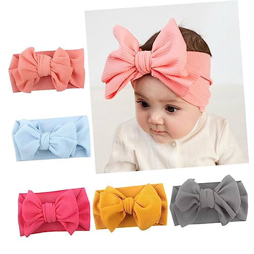 WOFASHPURET 5pcs Bowknot Headbands for Girls and Boys