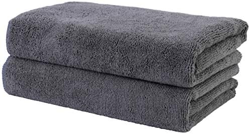 POLYTE Quick Dry Lint Free Microfiber Salon Towel 20x40 in 2 Pack