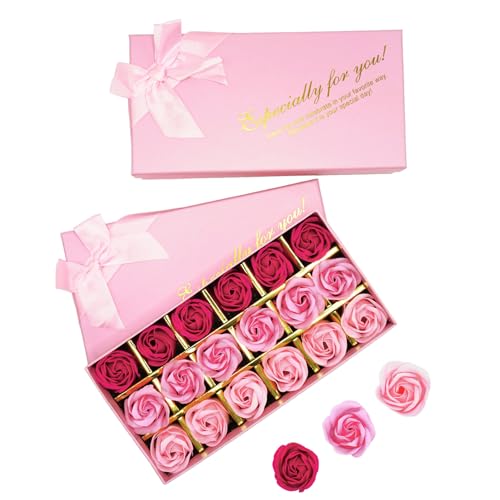 36 PCS Pink Rose Scented Bath Soap Set for Her