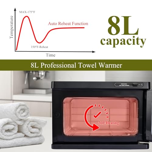 Professional 8L Towel Warmer Cabinet for Spa and Salon
