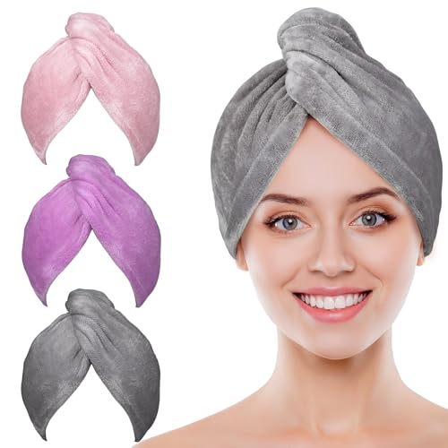 POPCHOSE Microfiber Hair Towel Wrap for Women