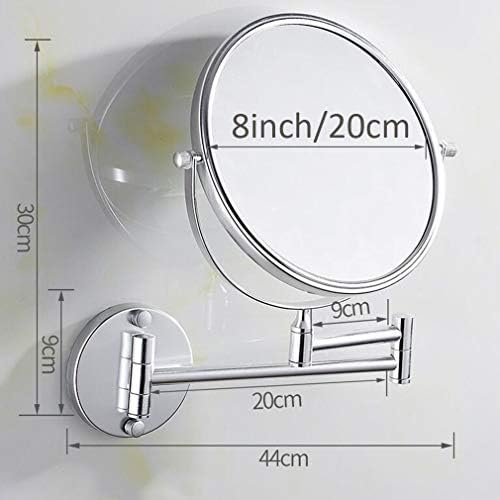 LCARY Two-Sided Wall Mounted Beauty Mirror 3X Magnification