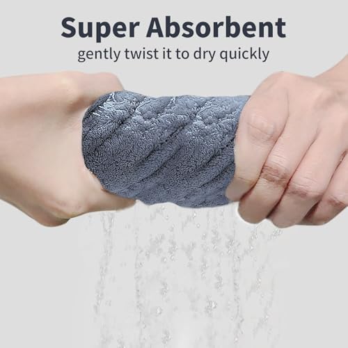 3 Pack Plush Yarn Hair Towel Wrap for Women
