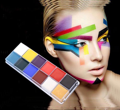 Koouood 12 Color Professional Body Paint Kit