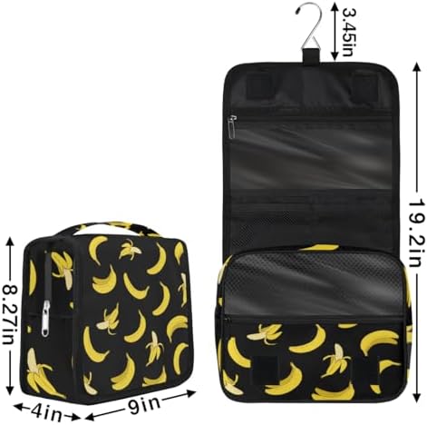 Travel Toiletry Bag for Boys - Banana Yellow Waterproof Dopp Kit