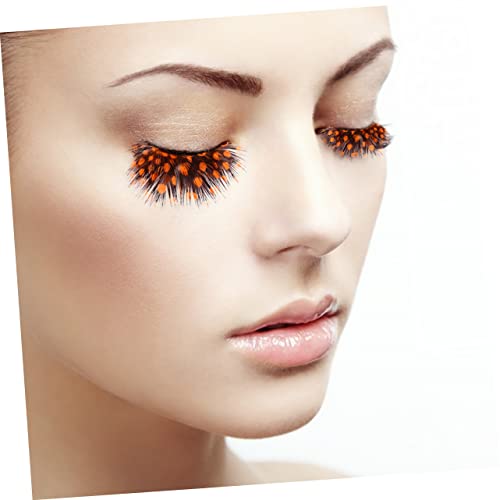 CALLARON 2Pairs Exaggerated Costume False Eyelashes for Halloween Party Makeup