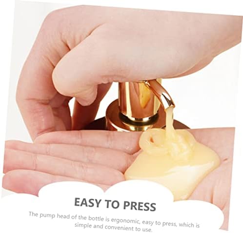 GLEAVI 2Pcs Refillable Shampoo Pump Bottles for Shampoo and Lotion