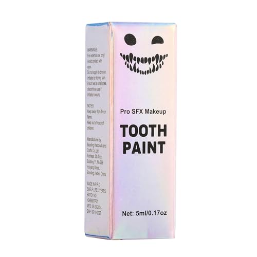 CCbeauty Black Tooth Paint - Quick Dry Non-Toxic SFX Makeup