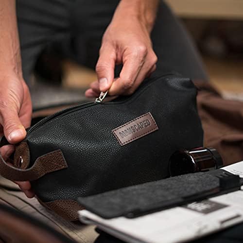 MANSCAPED The Shed Toiletry Bag PU Leather Dopp Kit