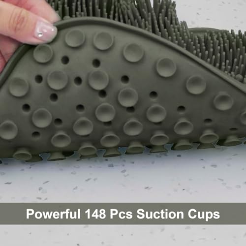 BESKAR Foot Scrubber Mat with Non-Slip Suction Cups
