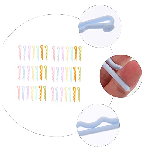 WOONEKY 60pcs Plastic Hairpin Holders for DIY Hair Accessories