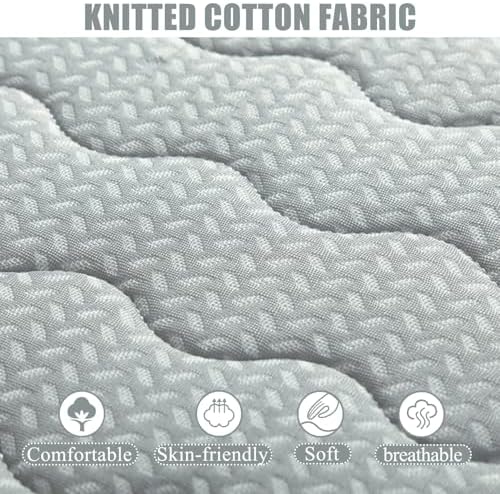 Memory Foam Mattress Topper with Elastic Strap for Massage Bed