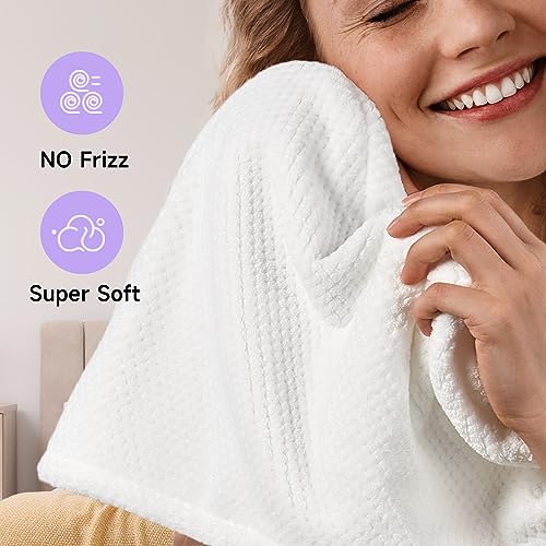 Umisleep 3 Pack Microfiber Hair Towel Wrap for Curly Hair 1