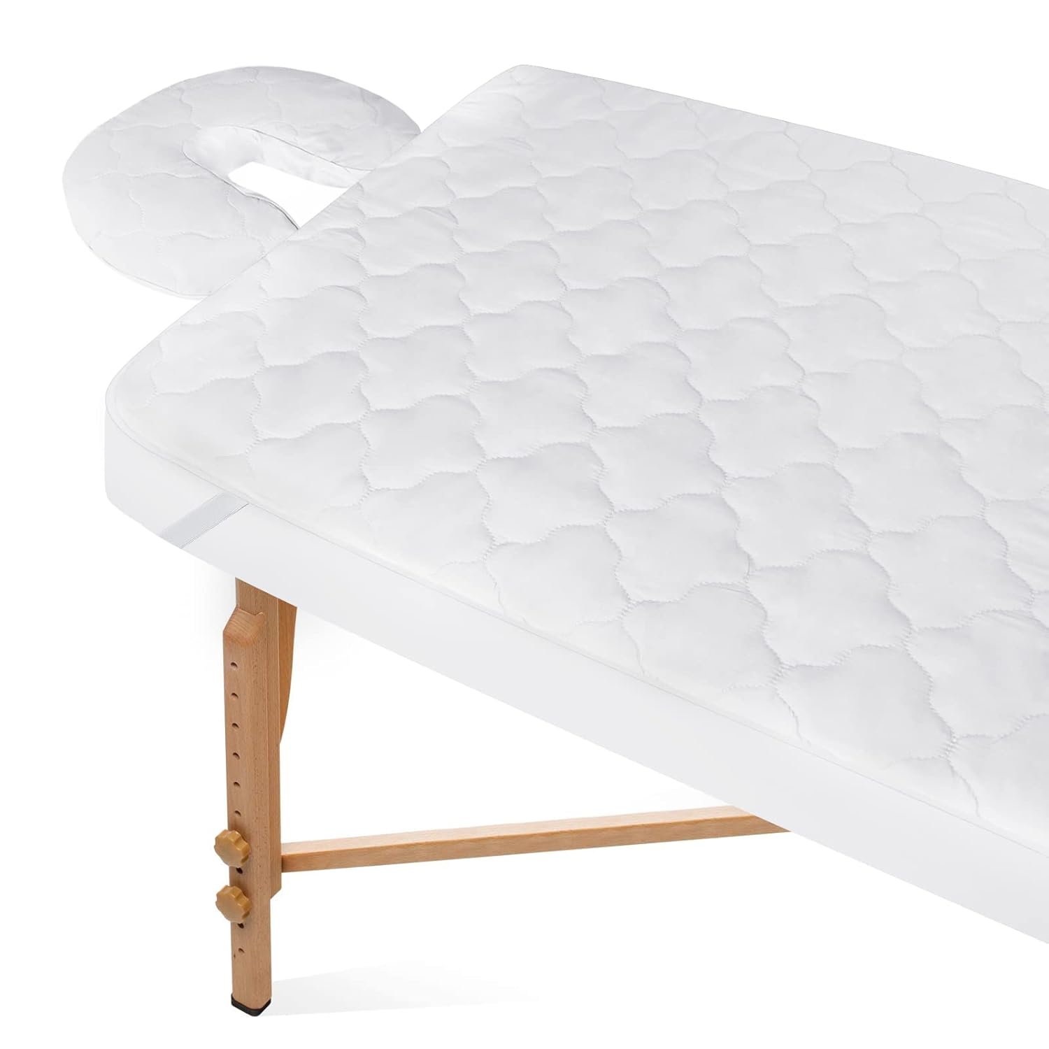 Moonsea 2-Piece Waterproof Massage Table Sheet Set Extra Soft and Durable White