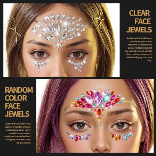 Teenitor Face Gems for Sparkle and Glitter