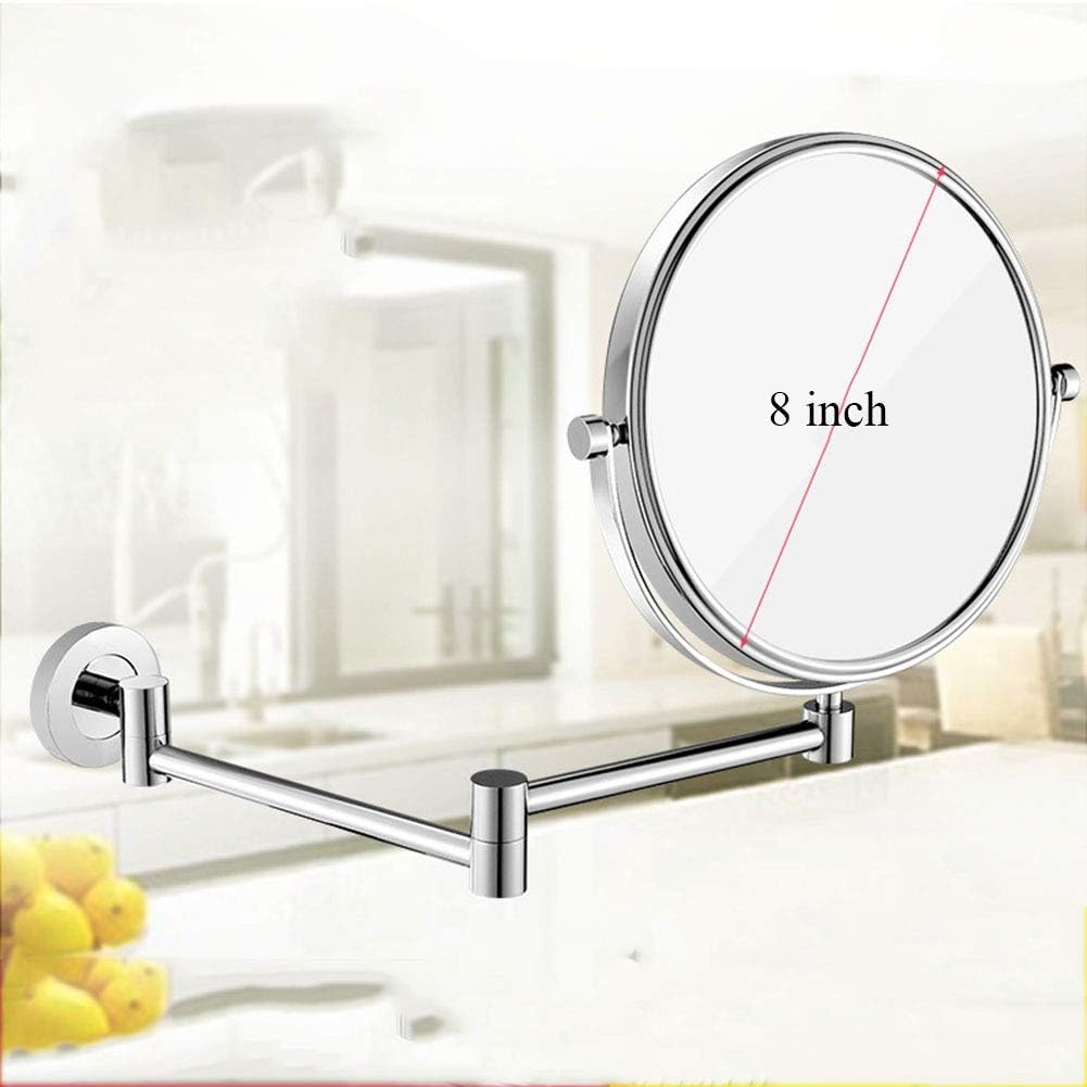 DEIHGE 8-Inch Wall Makeup Mirror with Magnification