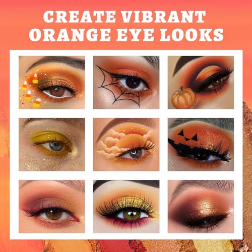 UCANBE Orange Eyeshadow Palette 15 Colors