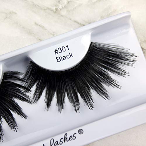 Elegant Lashes 301 Drag Queen Lash - Thick Long Black Human Hair