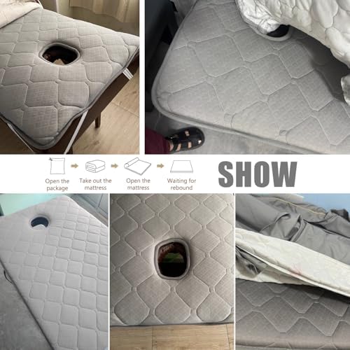 LDLCYCN Massage Mattress Topper with Anti-Slip Design