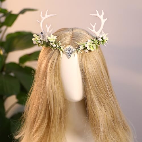 MOSTORY Light Up Antler Crown for Women