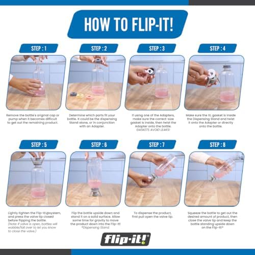 Flip-It 2-Pack Bottle Emptying Kit - No Waste