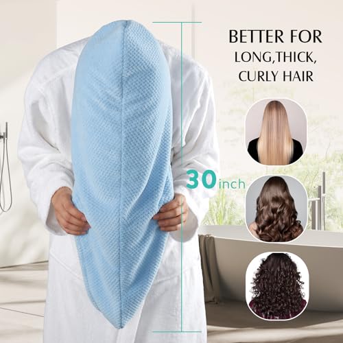 YFONG 3 Pack Microfiber Hair Towel Wrap