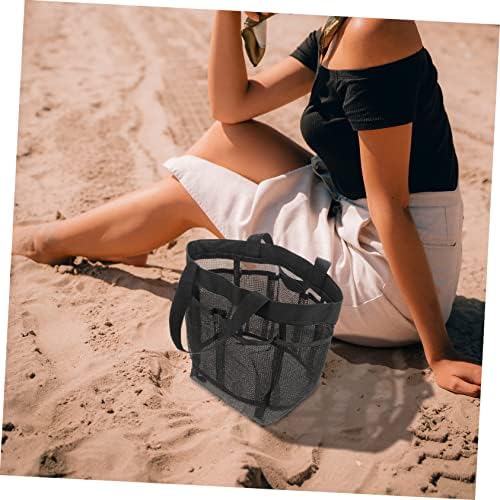 WOONEKY Beach Bag with 8 Pockets