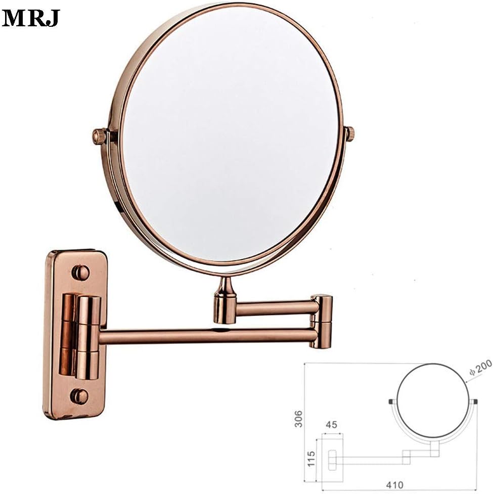 LCARY 8-Inch 3X Magnification Makeup Mirror