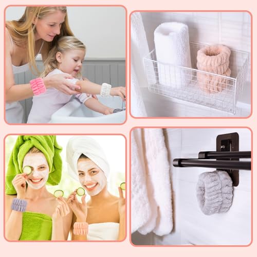 Crosize Womens Wrist Towels 10PCS Microfiber Face Wash Bands