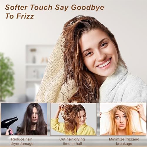 Soft Microfiber Hair Drying Towel 5 Pack for Curly Hair