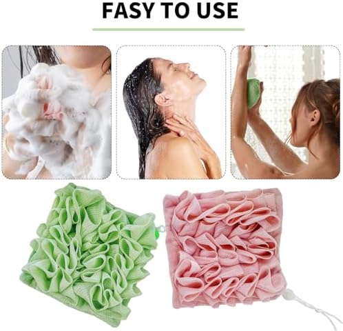 Laueob Loofah Cloth 2 in 1 Bath Combo