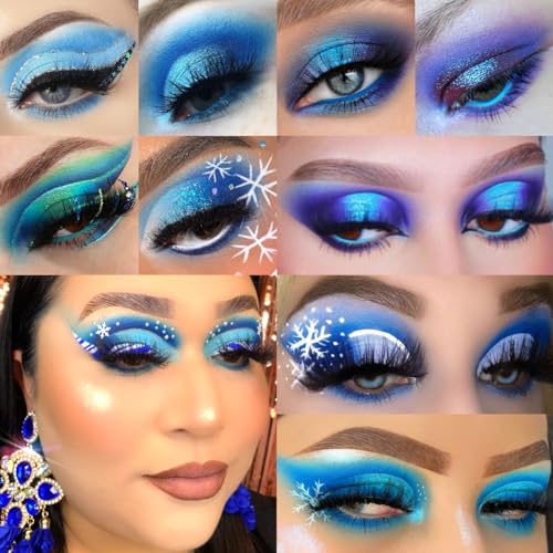 Blue Christmas Eyeshadow Palette 18 Colors