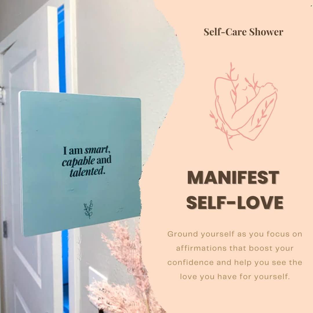 Affirmation Cards for Shower Waterproof Self Care Positive