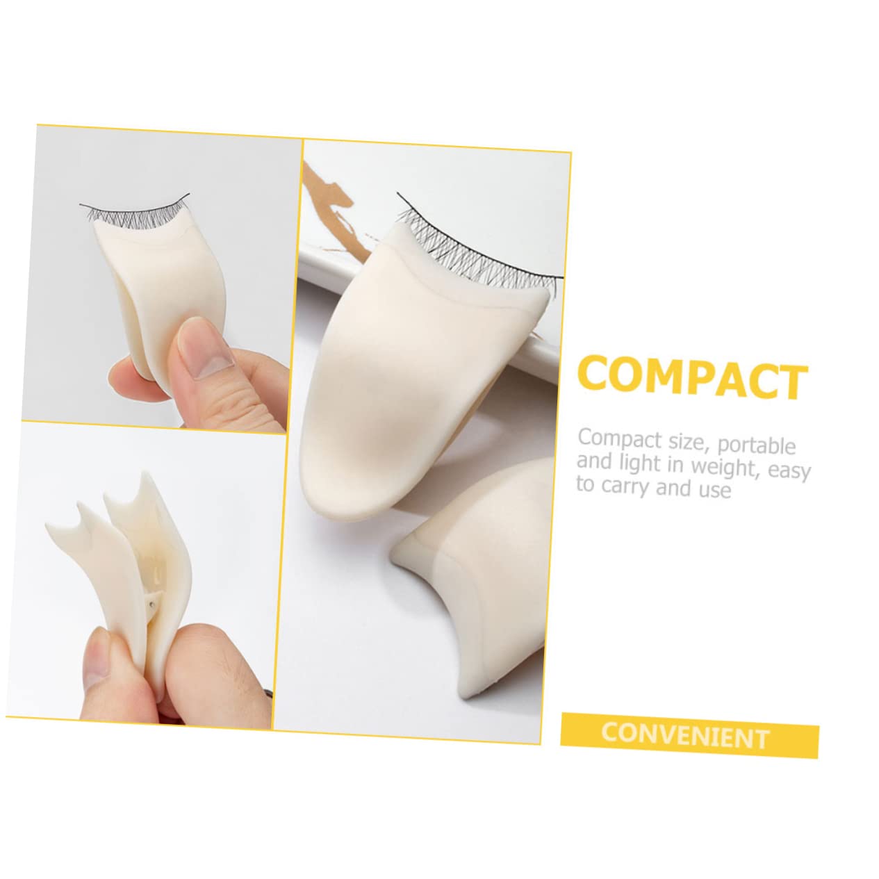 MAGICLULU 2pcs Eyelash Tweezers with Clip for False Eyelash Application