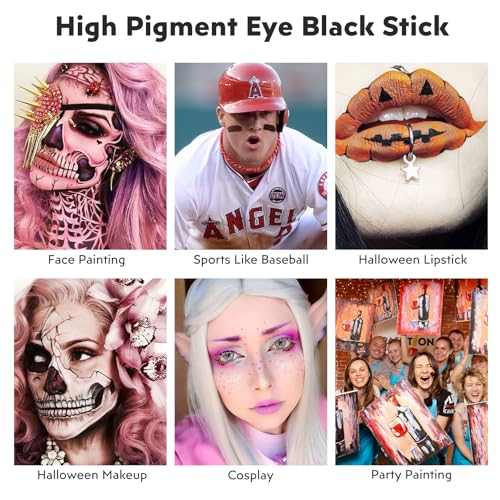 Naked Orange Face Body Paint Stick for Halloween Cosplay Makeup