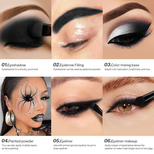 Ecofavor Black Matte Eyeshadow with Applicator 1