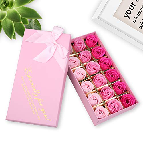 36 PCS Pink Rose Scented Bath Soap Set for Her