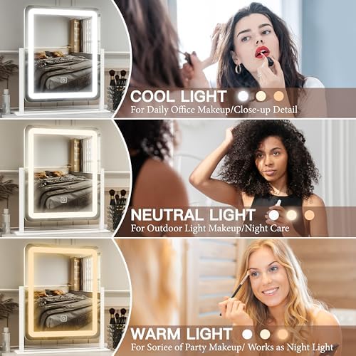FENNIO Vanity Mirror with LED Lights and Touch Control 1