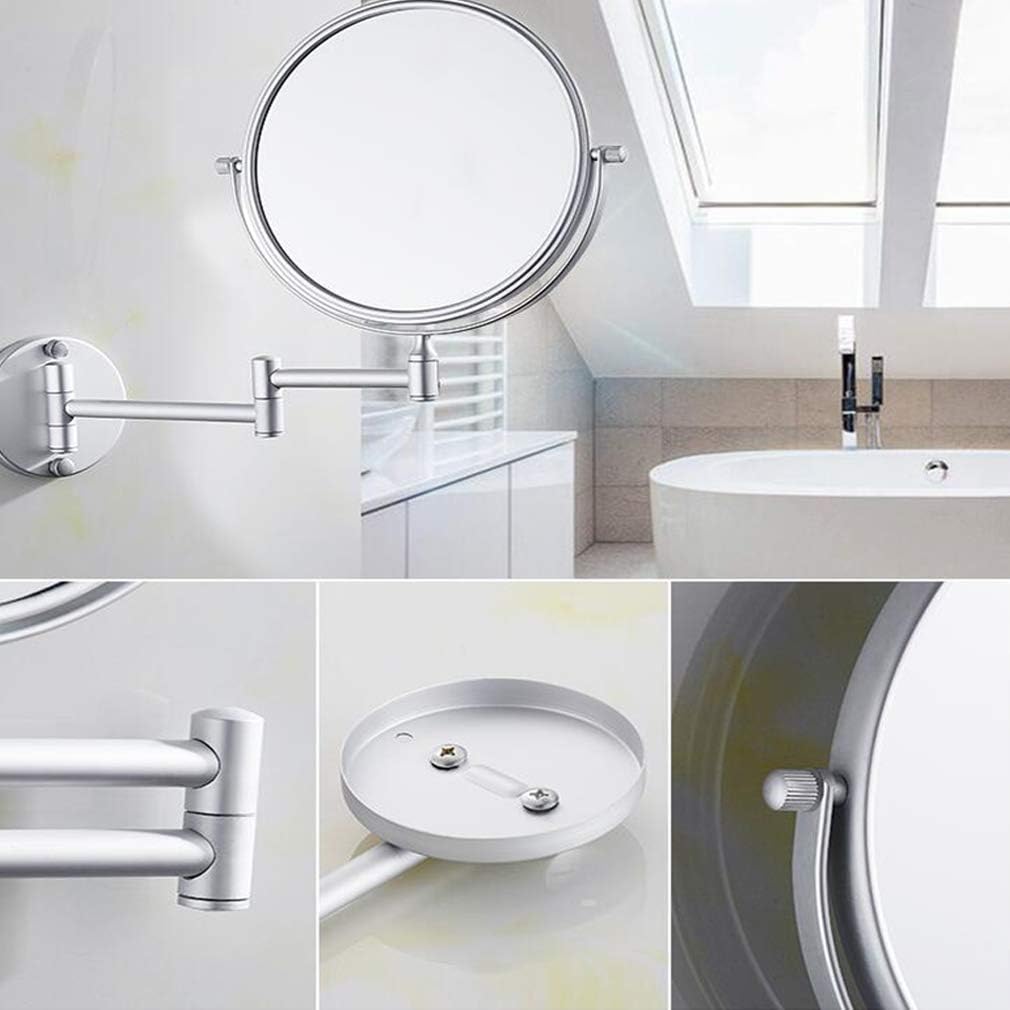 LCARY Two-Sided Wall Mounted Beauty Mirror 3X Magnification