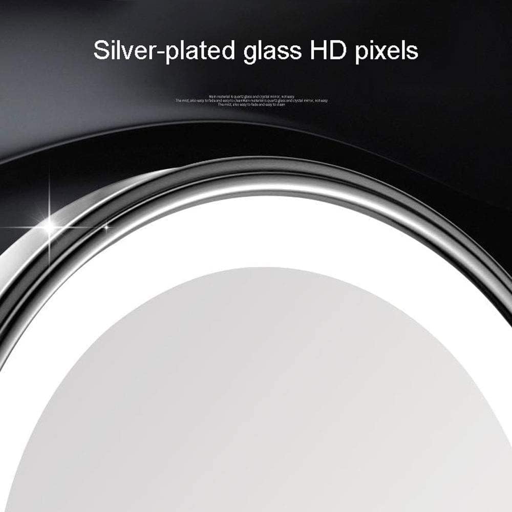 DEIHGE Makeup Mirror with LED Light Wall Mount 8 Inches 3X Magnification