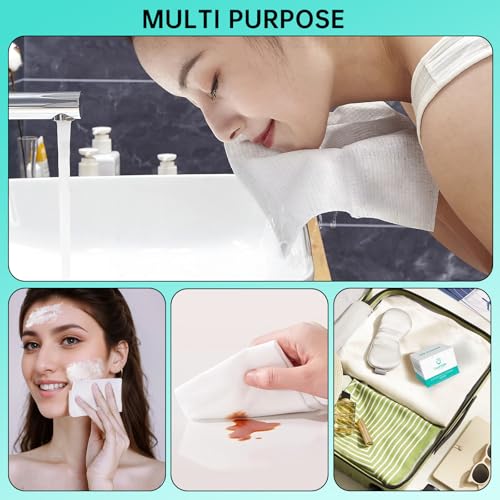 ONLYCARE Biodegradable Face Towels 10 x 12 50 Count