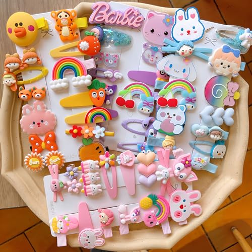 62PCS BIUCHY Girl Hair Clips Set for Kids