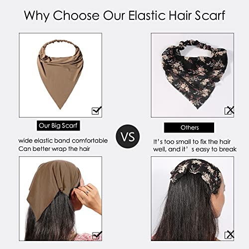 Vercret 6 Pack Boho Triangle Headbands for Women 1